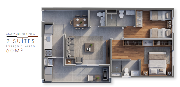 Apartamento à venda com 60m², 2 quartos com vaga - 7