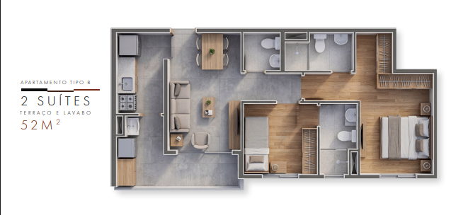Apartamento à venda com 52m², 2 quartos com vaga - 7