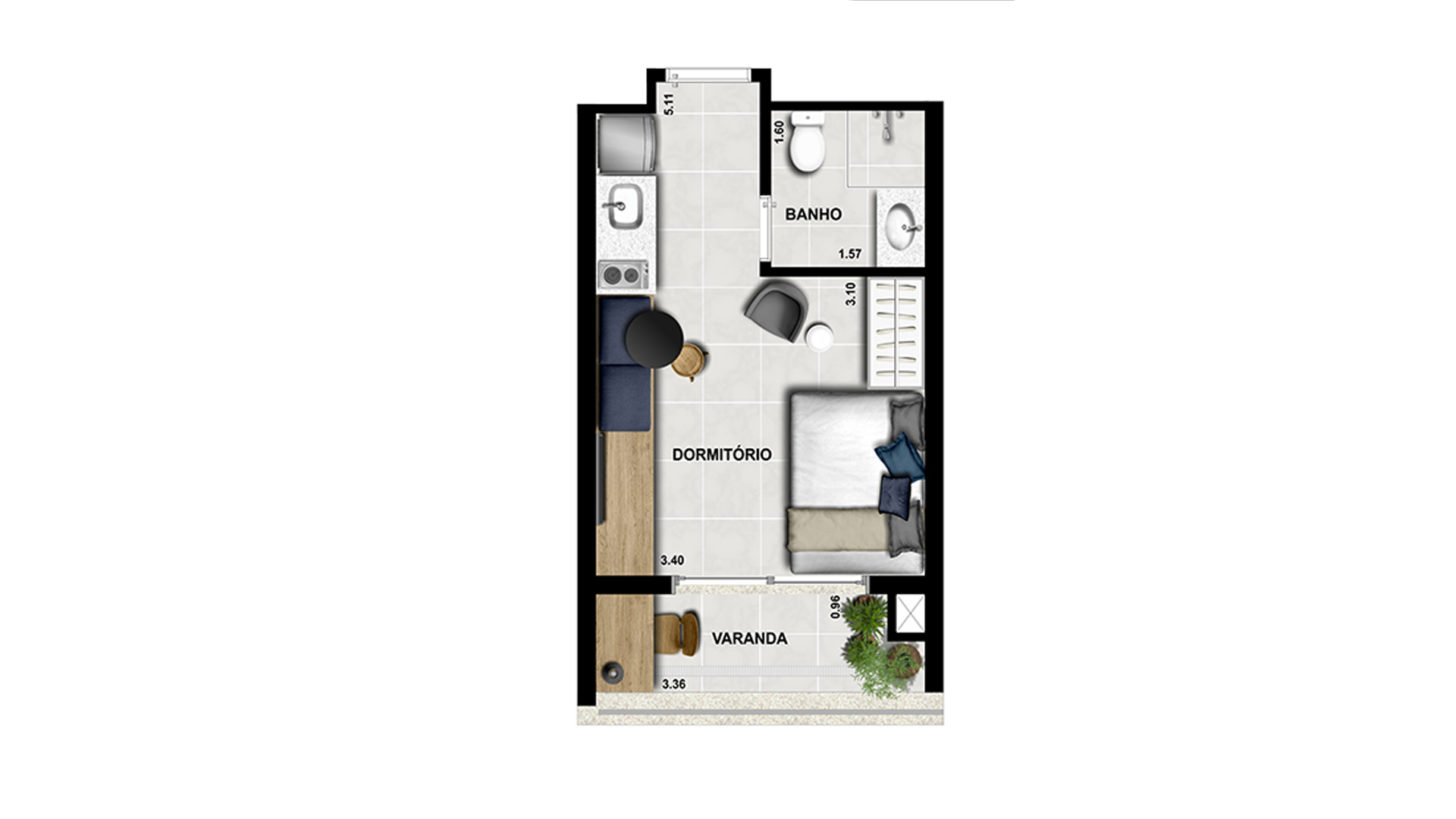 Apartamento à venda com 24m², 0 quartos sem vaga - 16