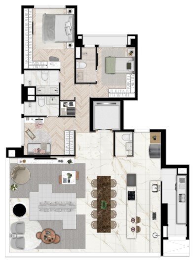 Apartamento à venda com 144m², 3 quartos com vaga - 23