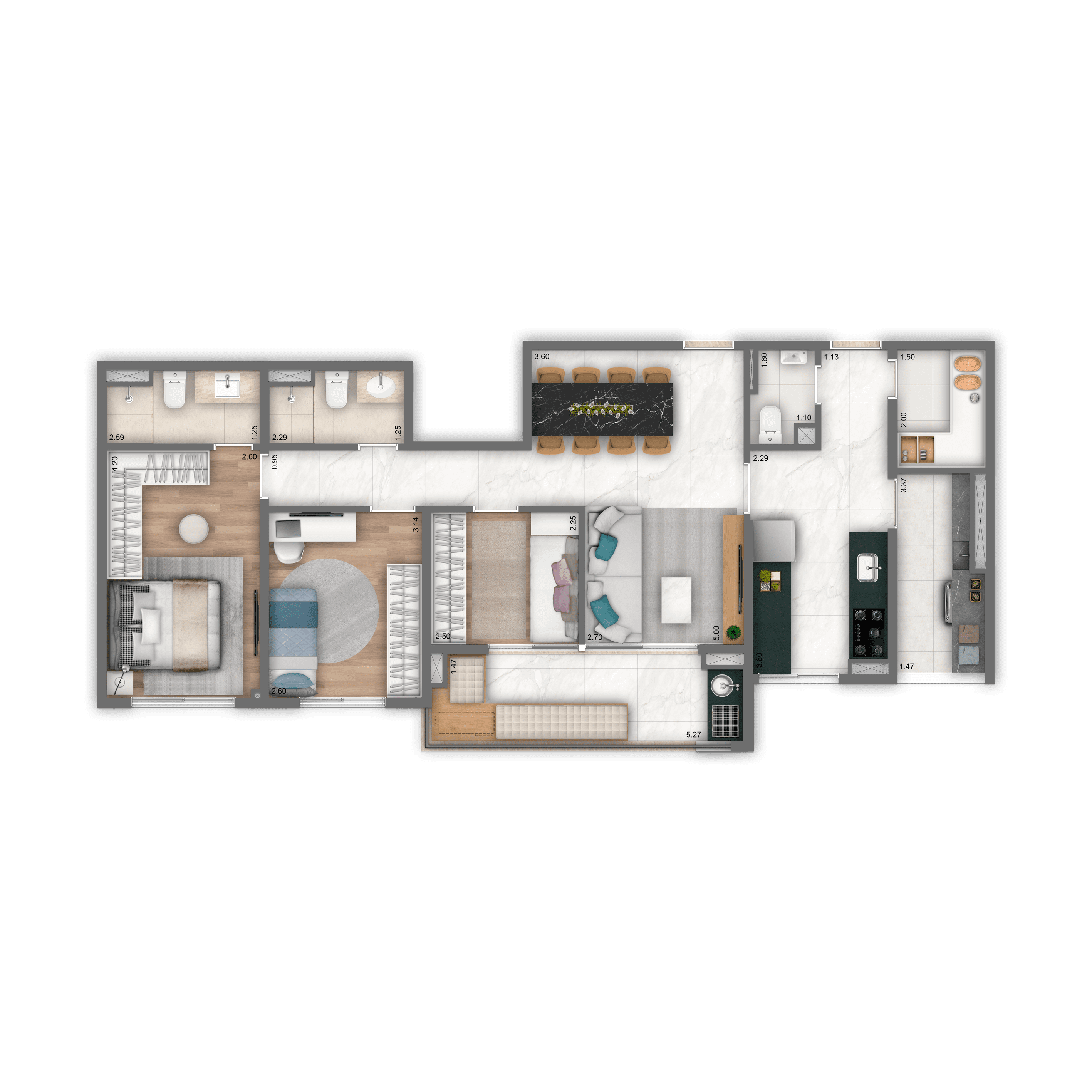 Apartamento à venda com 90m², 2 quartos com vaga - 11