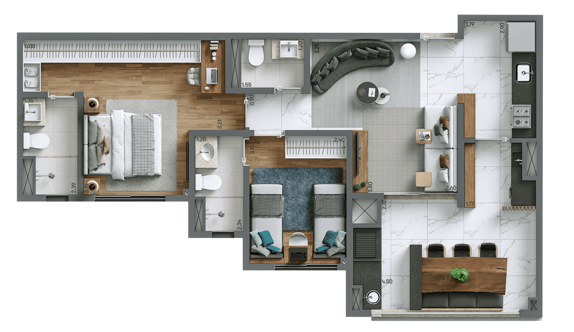 Apartamento à venda com 72m², 2 quartos com vaga - 13