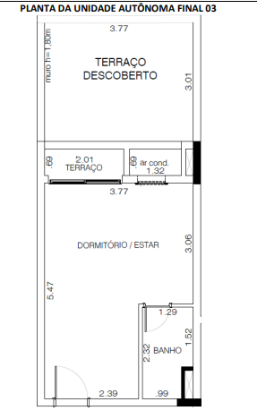 Apartamento à venda com 40m², 1 quarto com vaga - 16