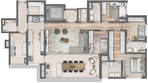 Apartamento à venda com 161m², 4 quartos com vaga - 17