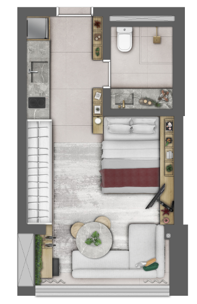 Apartamento à venda com 27m², 0 quartos sem vaga - 40