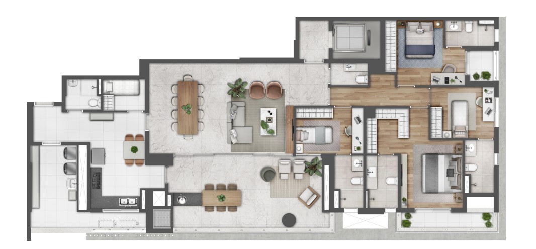 Apartamento à venda com 224m², 4 quartos com vaga - 17