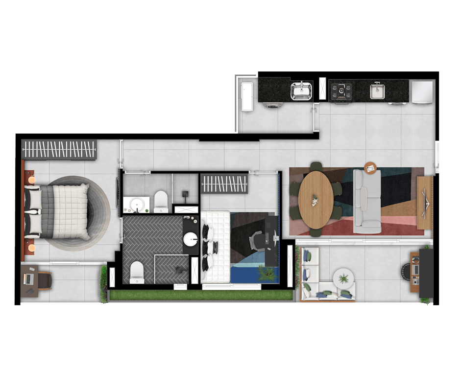 Apartamento à venda com 79m², 2 quartos com vaga - 11