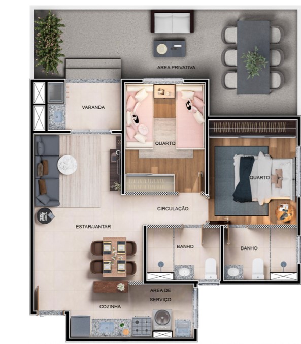 Apartamento à venda com 62m², 2 quartos com vaga - 16