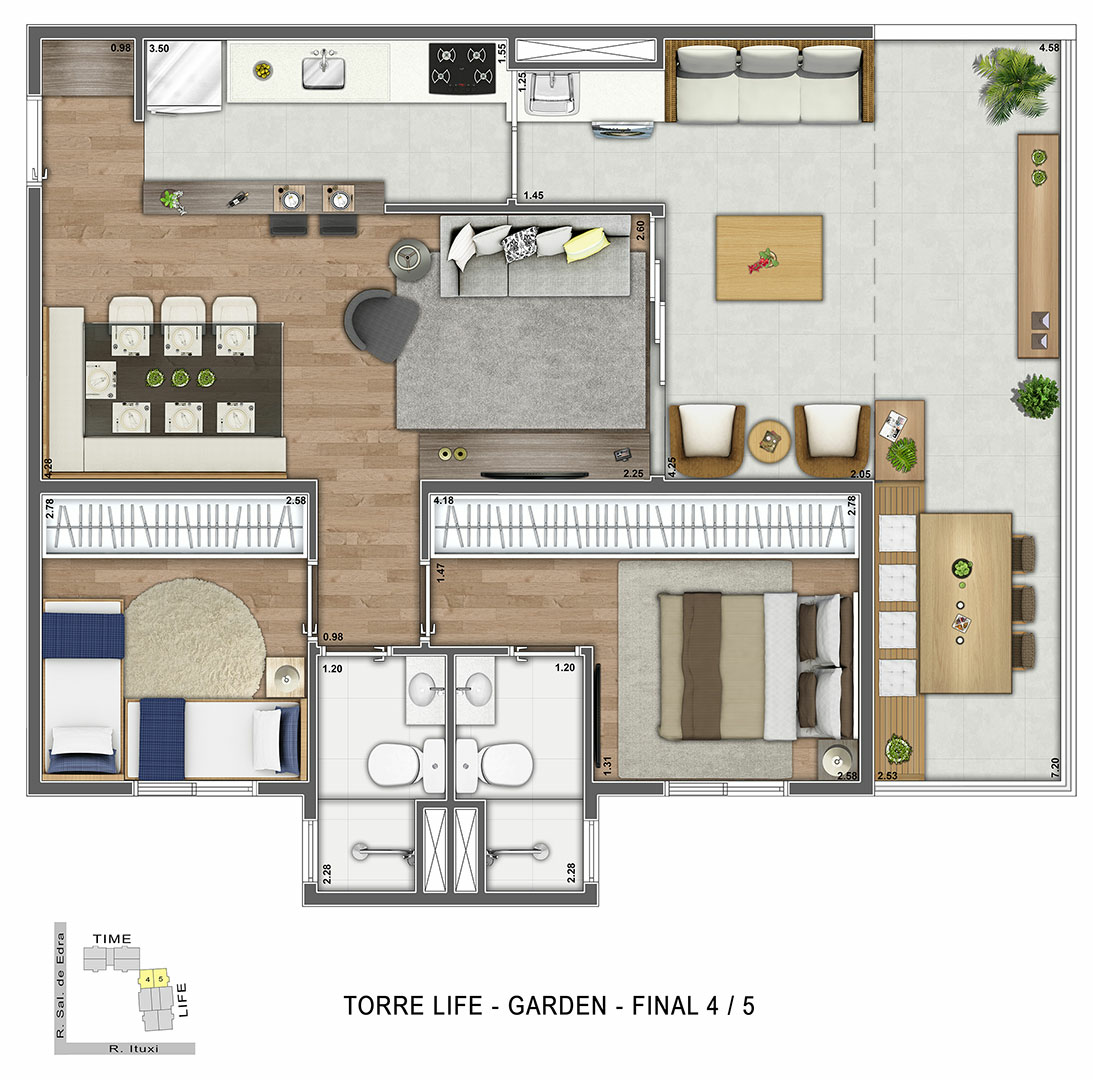 Apartamento à venda com 81m², 2 quartos com vaga - 22