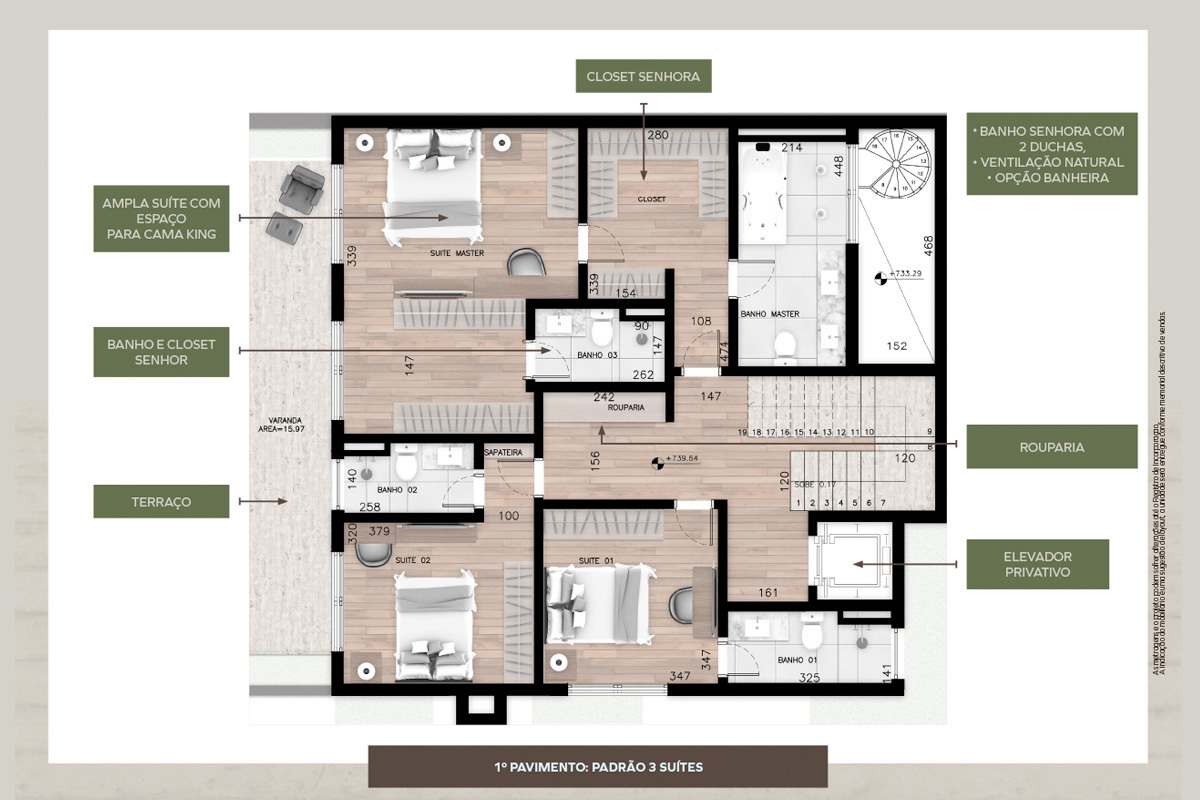 Apartamento à venda com 502m², 3 quartos com vaga - 17