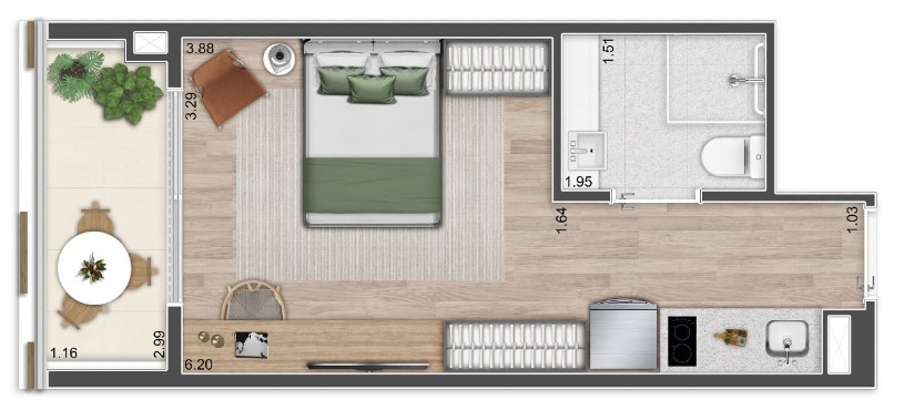 Apartamento à venda com 27m², 0 quartos sem vaga - 13