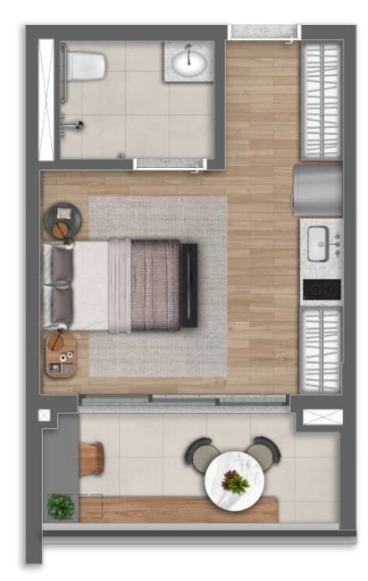 Apartamento à venda com 30m², 0 quartos sem vaga - 19