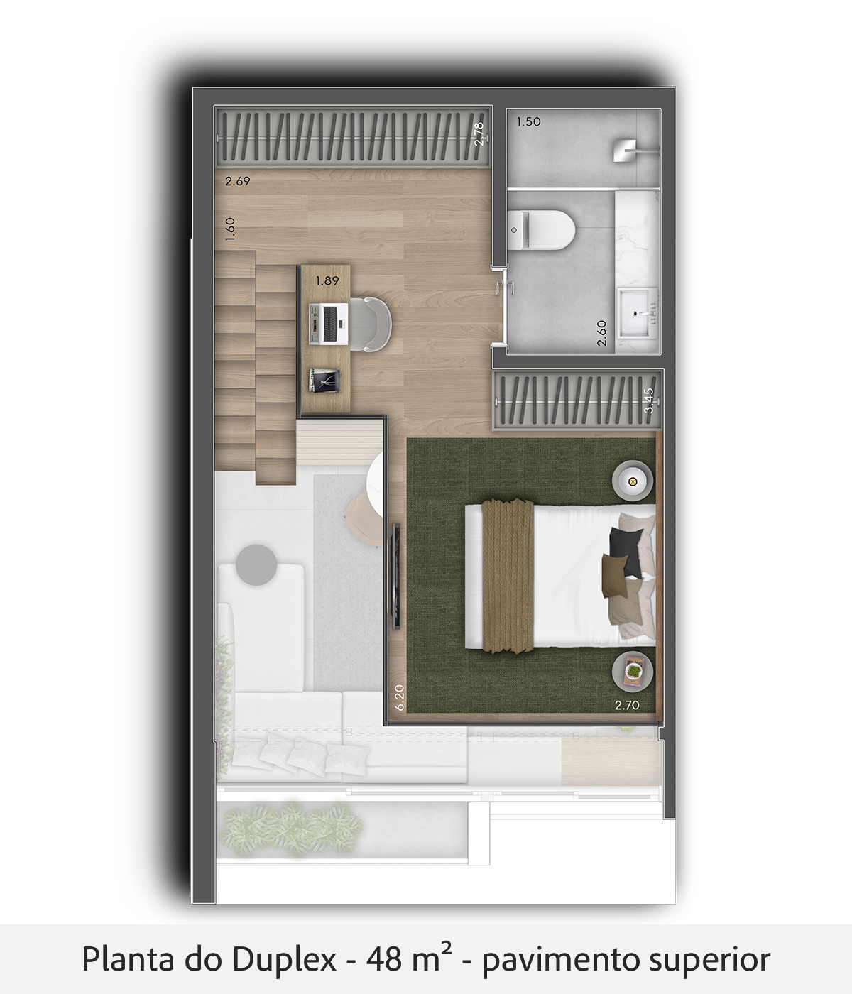 Apartamento à venda com 48m², 1 quarto sem vaga - 18