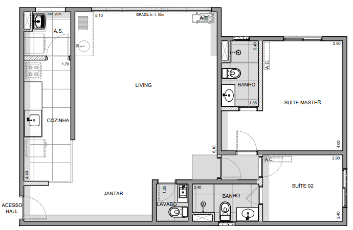 Apartamento à venda com 87m², 3 quartos com vaga - 28