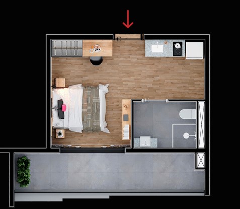Studio à venda com 37m², 0 quartos sem vaga - 9