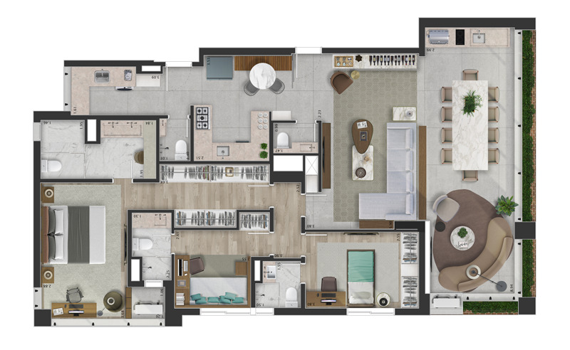 Apartamento à venda com 153m², 3 quartos com vaga - 17