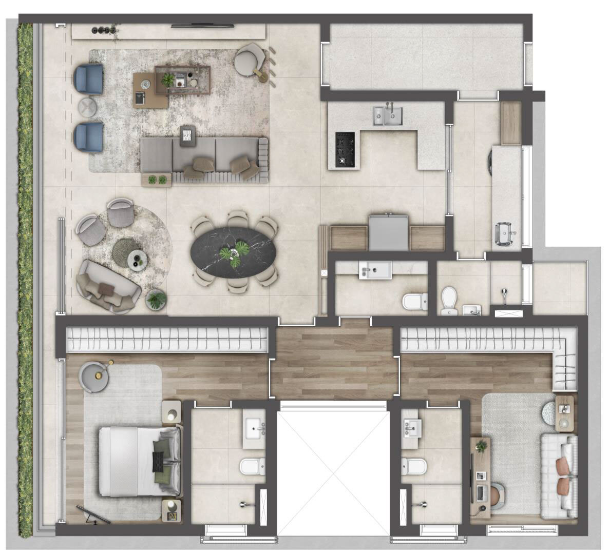 Apartamento à venda com 134m², 2 quartos com vaga - 14