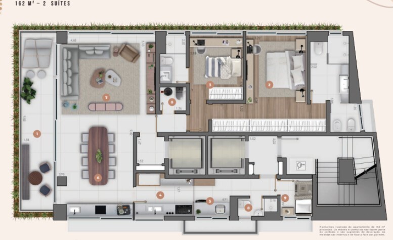 Apartamento à venda com 162m², 2 quartos com vaga - 23