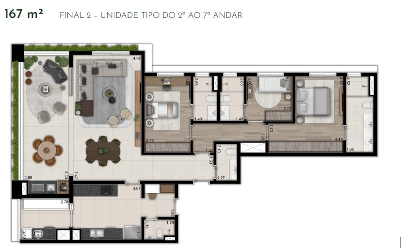 Apartamento à venda com 172m², 3 quartos com vaga - 24