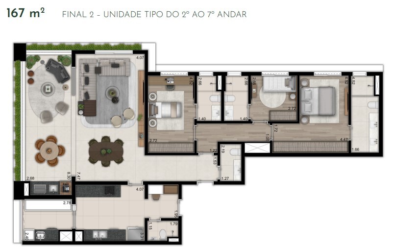 Apartamento à venda com 172m², 3 quartos com vaga - 26