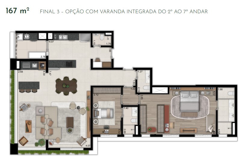 Apartamento à venda com 172m², 3 quartos com vaga - 25