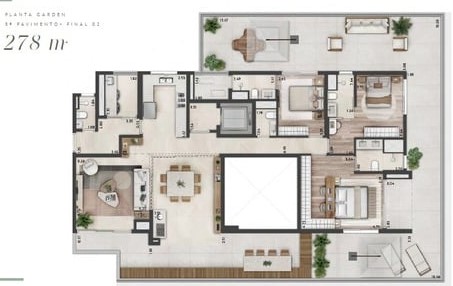 Apartamento à venda com 278m², 3 quartos com vaga - 18
