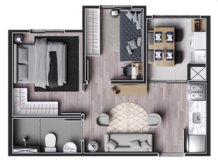 Apartamento à venda com 36m², 2 quartos sem vaga - 20