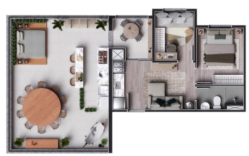 Apartamento à venda com 67m², 2 quartos sem vaga - 21