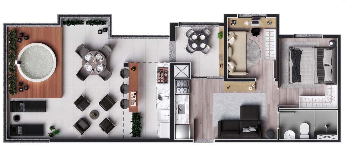 Apartamento à venda com 67m², 2 quartos sem vaga - 20