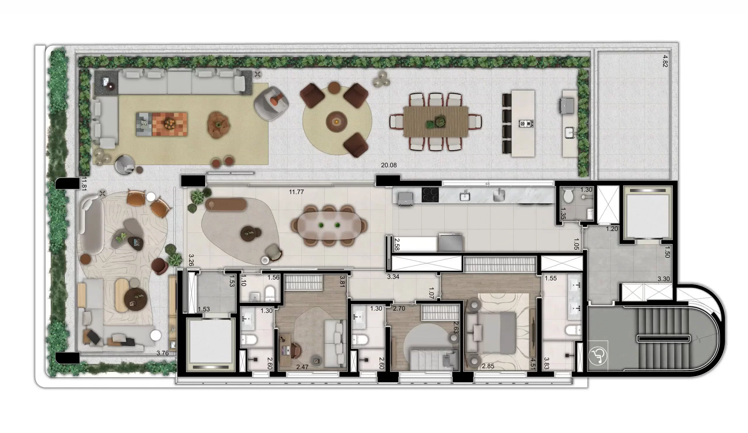 Apartamento à venda com 272m², 3 quartos com vaga - 18