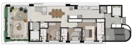Apartamento à venda com 283m², 3 quartos com vaga - 18