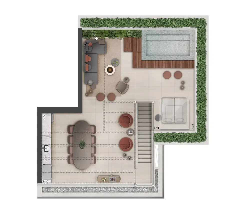 Apartamento à venda com 221m², 3 quartos com vaga - 17