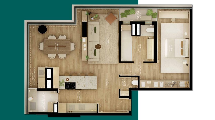 Apartamento à venda com 98m², 2 quartos com vaga - 25