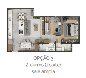 Apartamento à venda com 66m², 3 quartos com vaga - 26