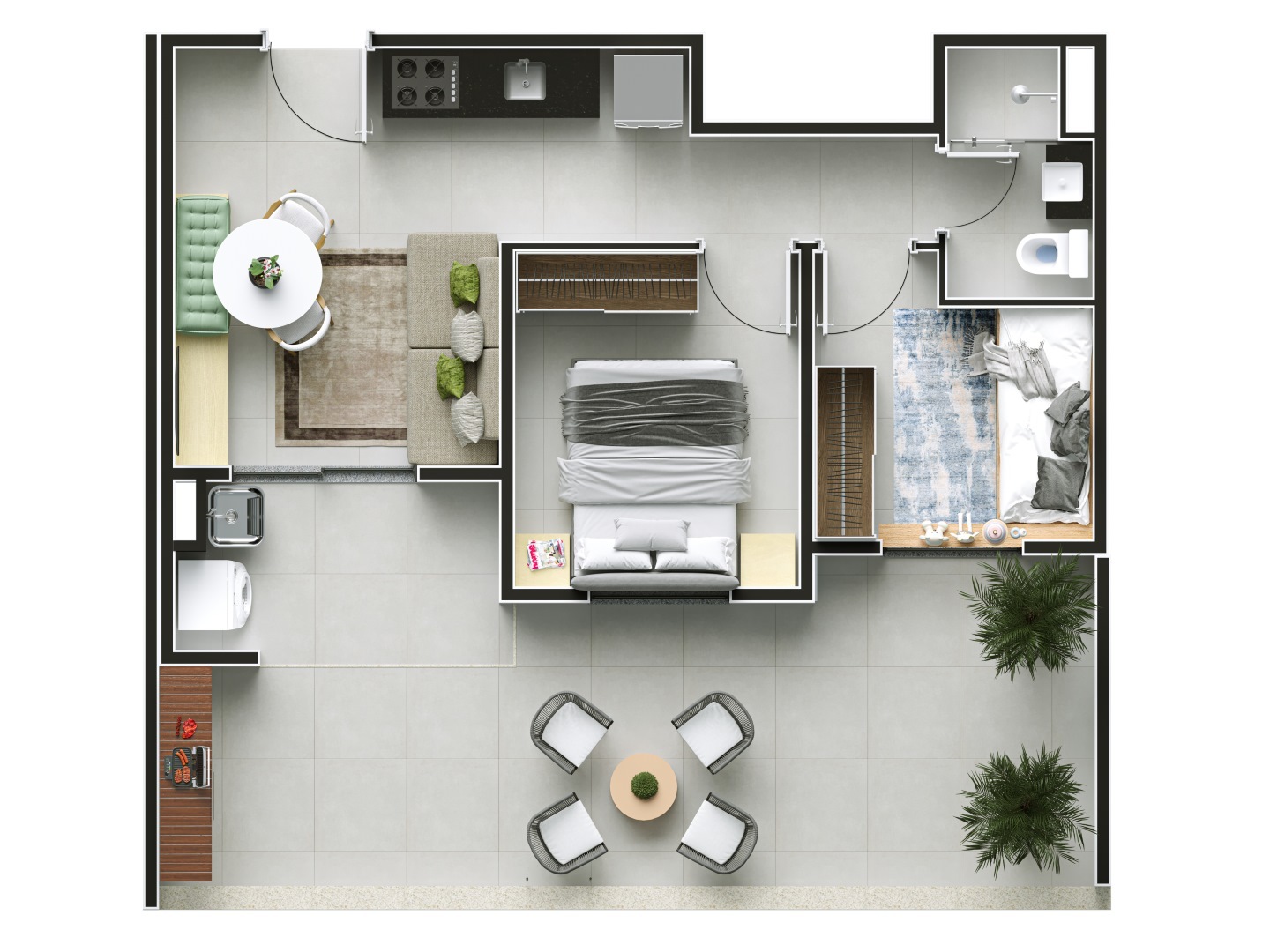 Apartamento à venda com 58m², 2 quartos sem vaga - 31