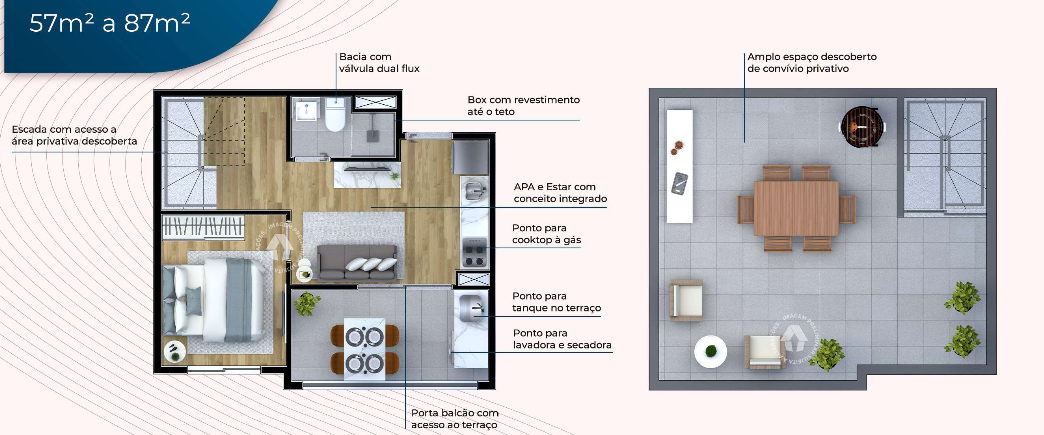 Apartamento à venda com 87m², 1 quarto sem vaga - 29