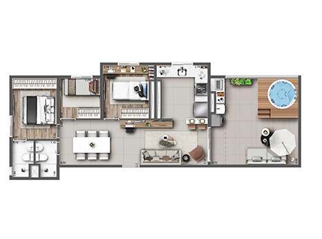 Apartamento à venda com 81m², 3 quartos com vaga - 21