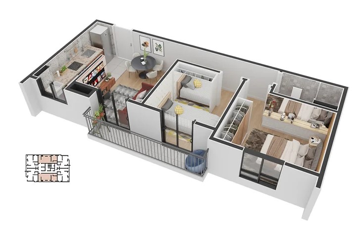 Apartamento à venda com 45m², 2 quartos sem vaga - 15