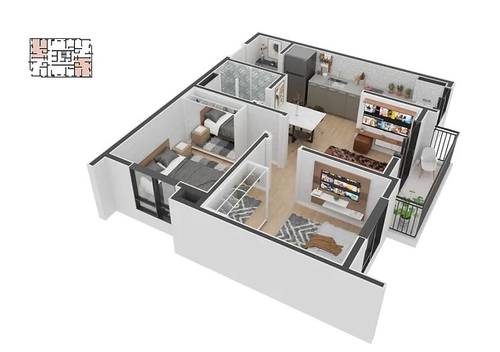 Apartamento à venda com 40m², 2 quartos sem vaga - 15