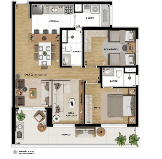 Apartamento à venda com 122m², 2 quartos com vaga - 16