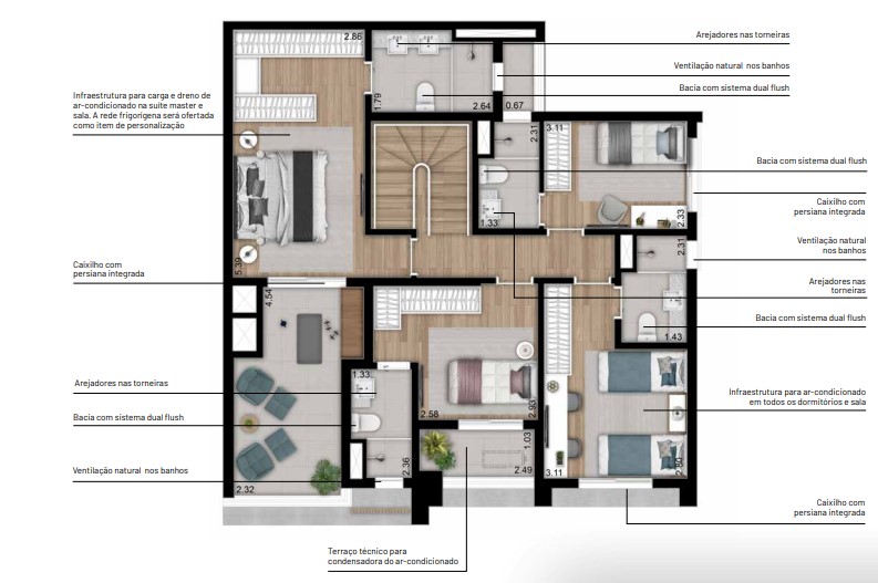 Apartamento à venda com 191m², 4 quartos com vaga - 21