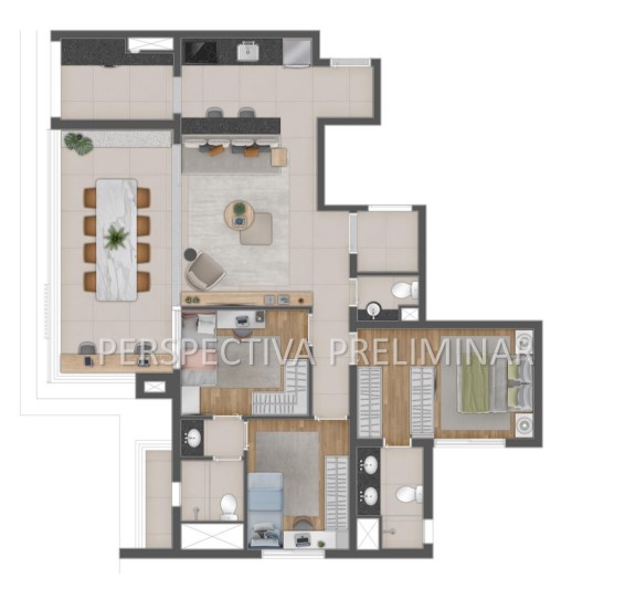 Apartamento à venda com 107m², 3 quartos com vaga - 18