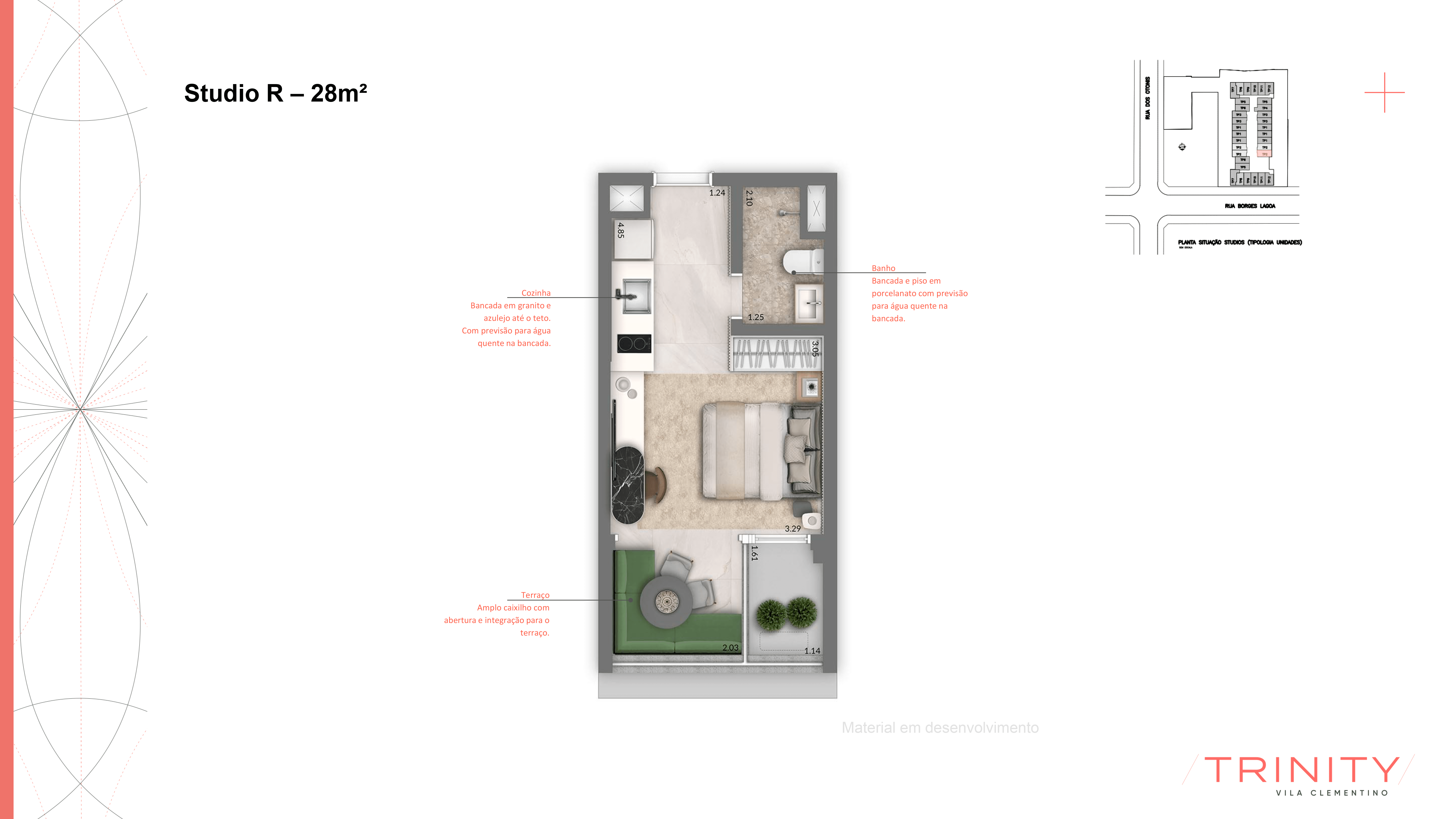 Studio à venda com 26m², 0 quartos sem vaga - 19