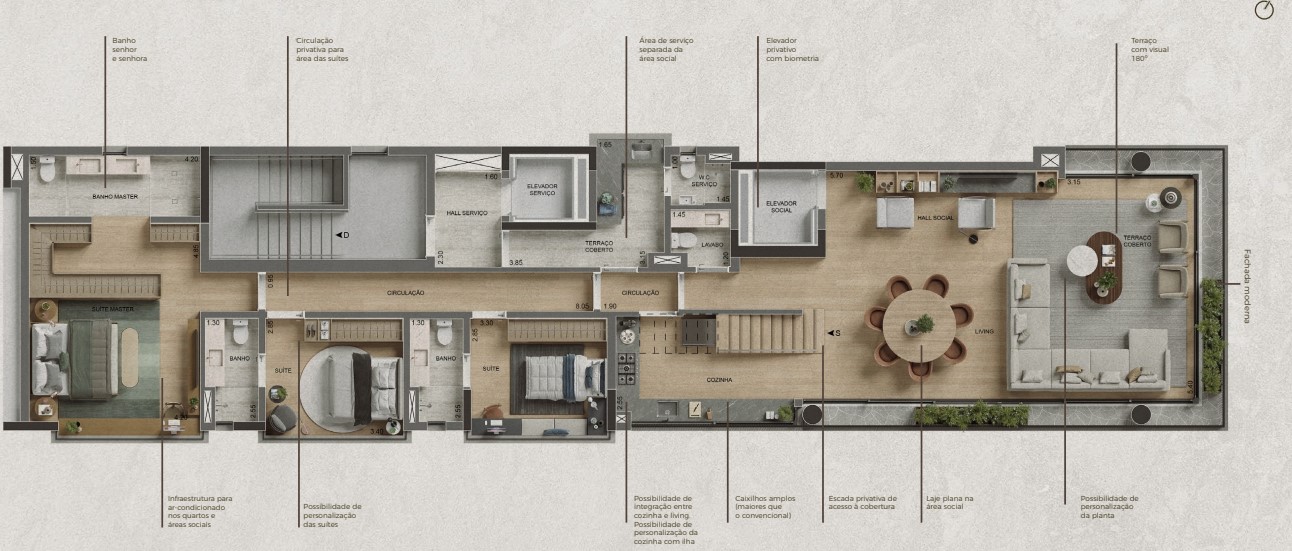 Apartamento à venda com 374m², 3 quartos com vaga - 17