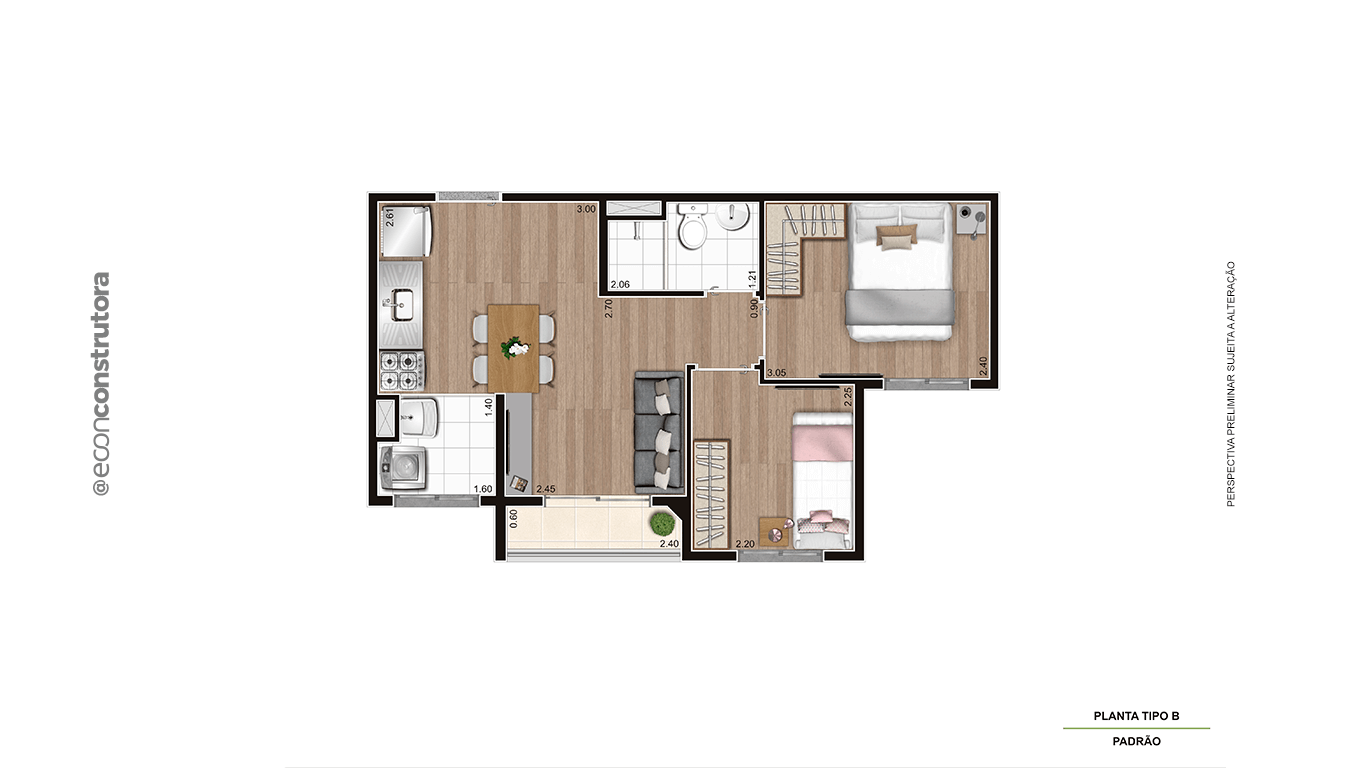 Apartamento à venda com 37m², 2 quartos sem vaga - 11