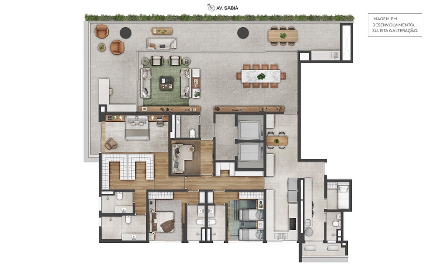 Apartamento à venda com 316m², 3 quartos com vaga - 17