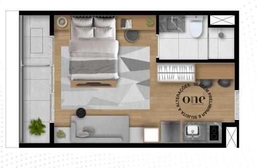 Studio à venda com 26m², 0 quartos sem vaga - 8