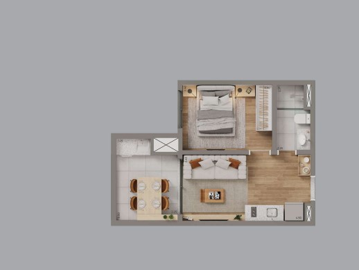 Apartamento à venda com 33m², 1 quarto sem vaga - 10