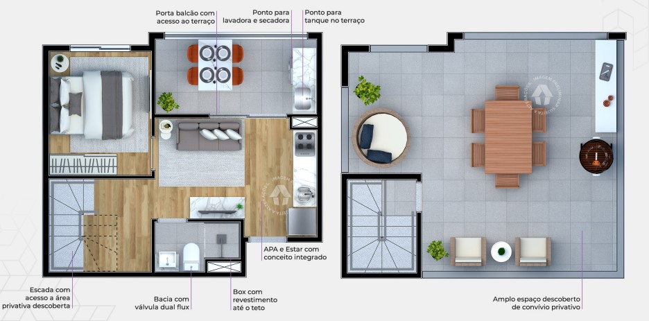 Apartamento à venda com 66m², 1 quarto sem vaga - 23