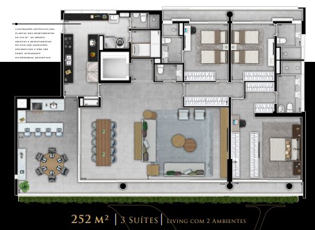 Apartamento à venda com 252m², 3 quartos com vaga - 20